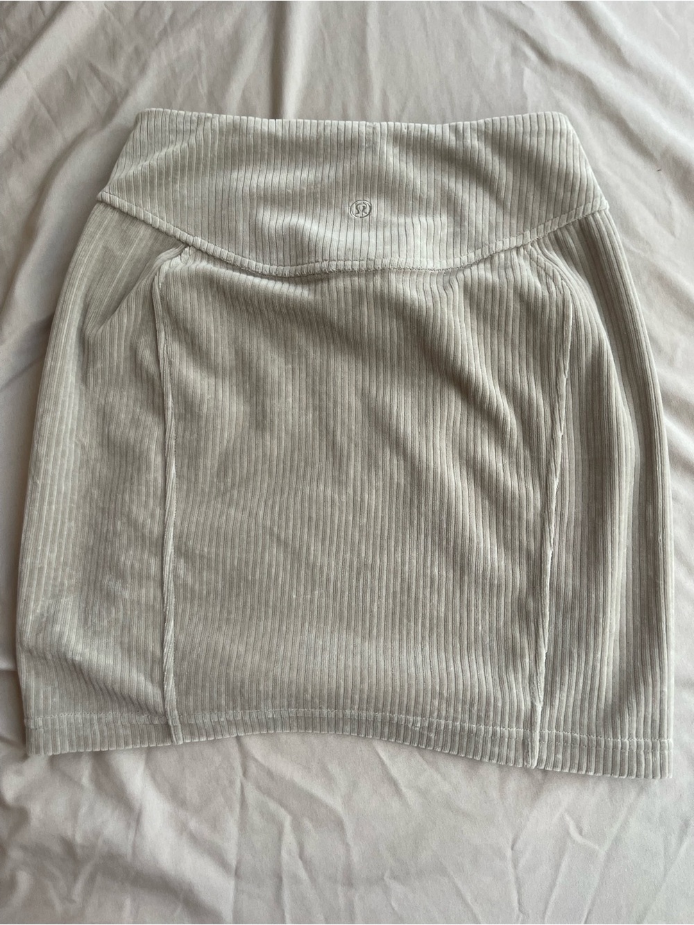 lululemon athletica Ribbed Light Gray Pencil Skirt - Women